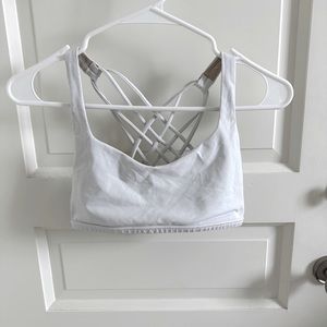 Free To Be Wild Bra in White by Lululemon.